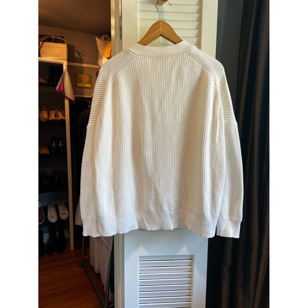 J. Crew Cream Button Down Cocoon Cardigan - Picture 11 of 11